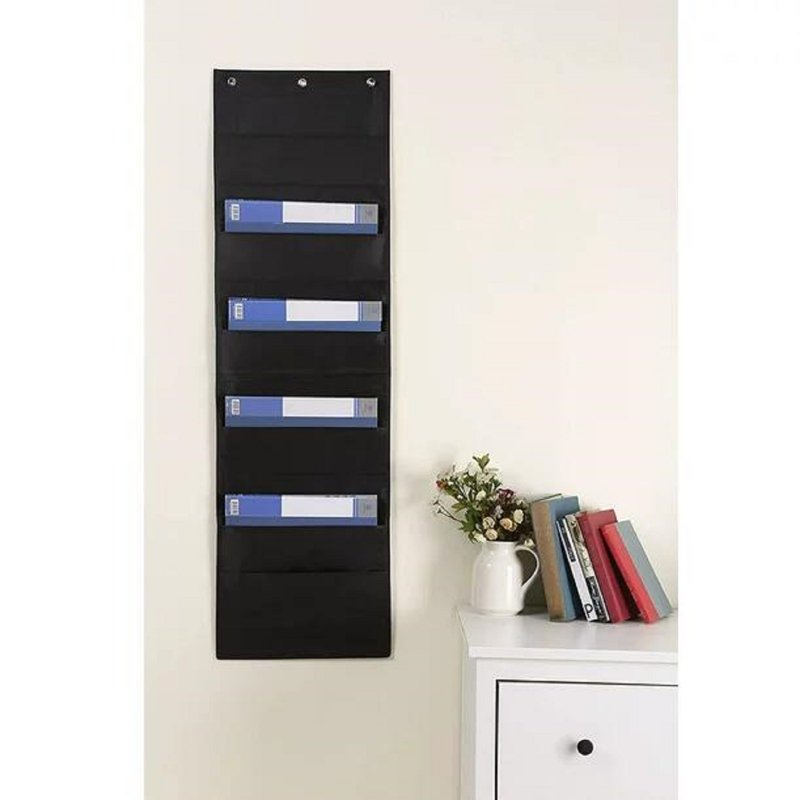 Classroom & Office Wall File Organizer with 10 Pockets - Hanging Door Mount