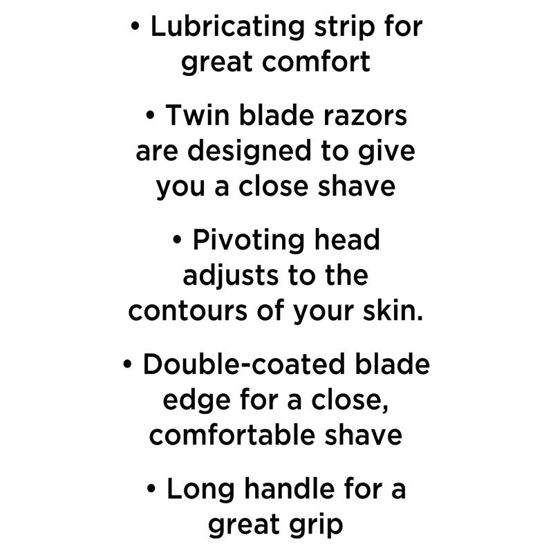 Disposable Razors 2-Blade Pack - Blue, Multipack Quantity Options