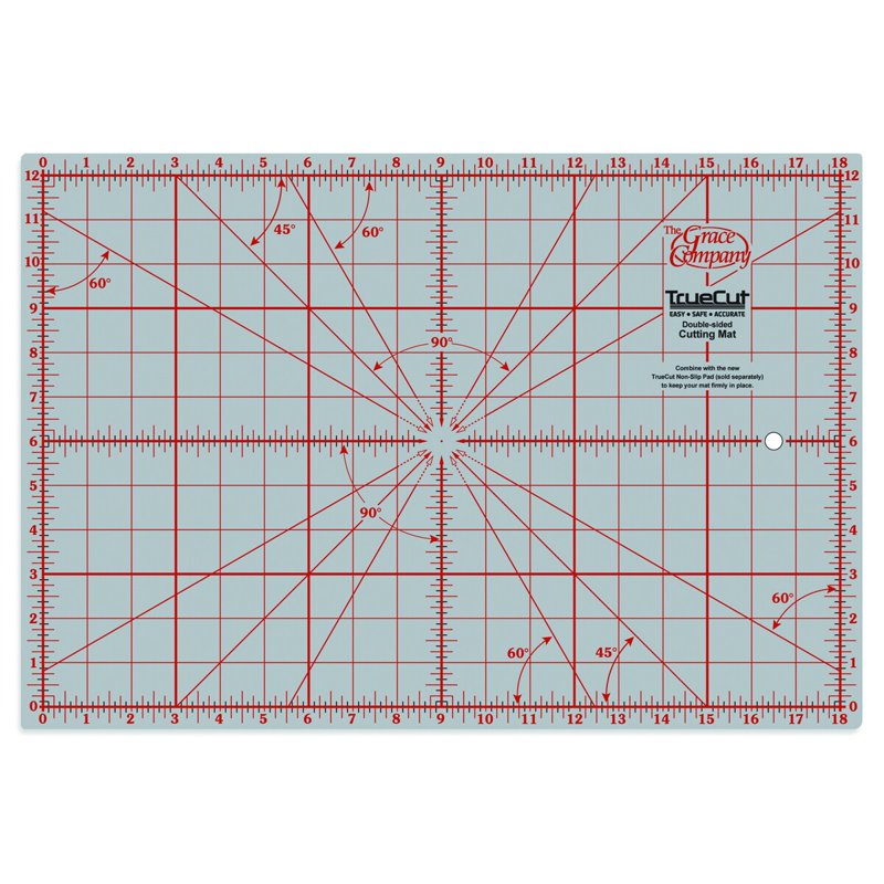 Double-Sided Self-Healing Cutting Mat 12x18 Inches for Quilting & Crafting