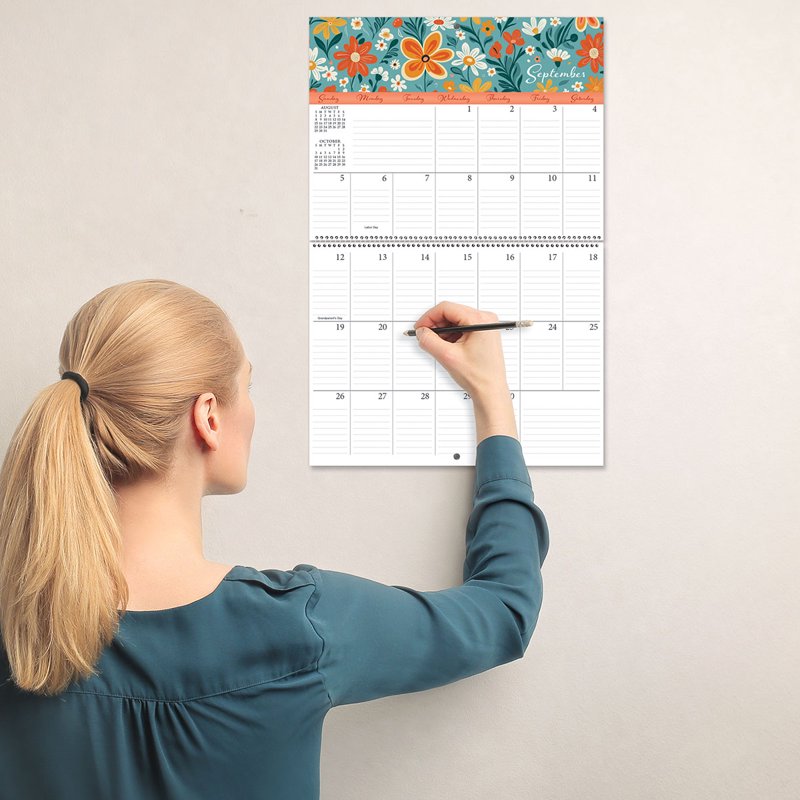 Large Wall Calendar 2027 - Monthly Grid Organizer for Home & Office