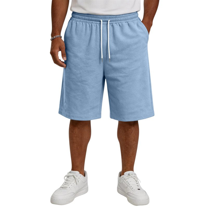 Men's Lightweight Athletic Bermuda Shorts with Pockets - Casual Sports Workout Shorts