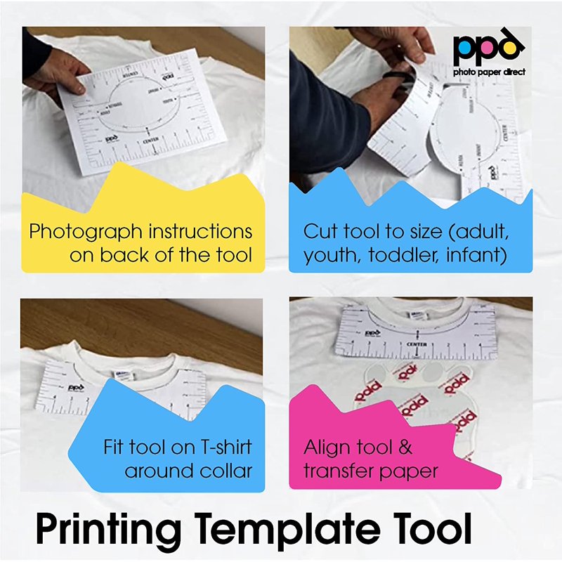 40 Sheets Printable Iron-On Transfer Paper for Fabric T-Shirts & Crafts
