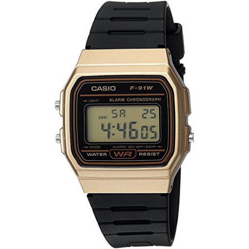 Digital Sport Watch with LED Backlight, Alarm & Calendar - Black Resin Strap