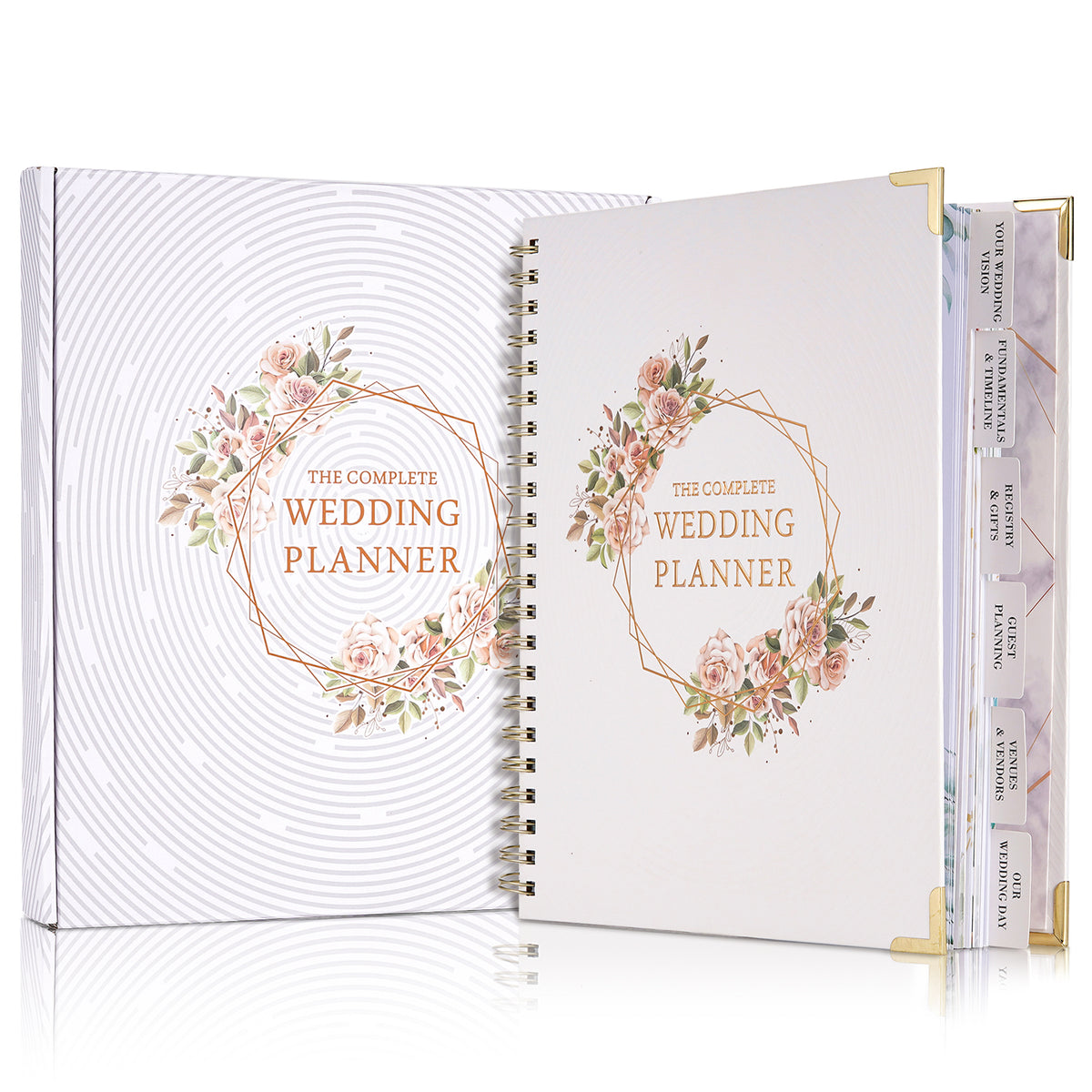 Wedding Planner Organizer with Countdown Calendar & Notes - 188 Pages, Multi-Color