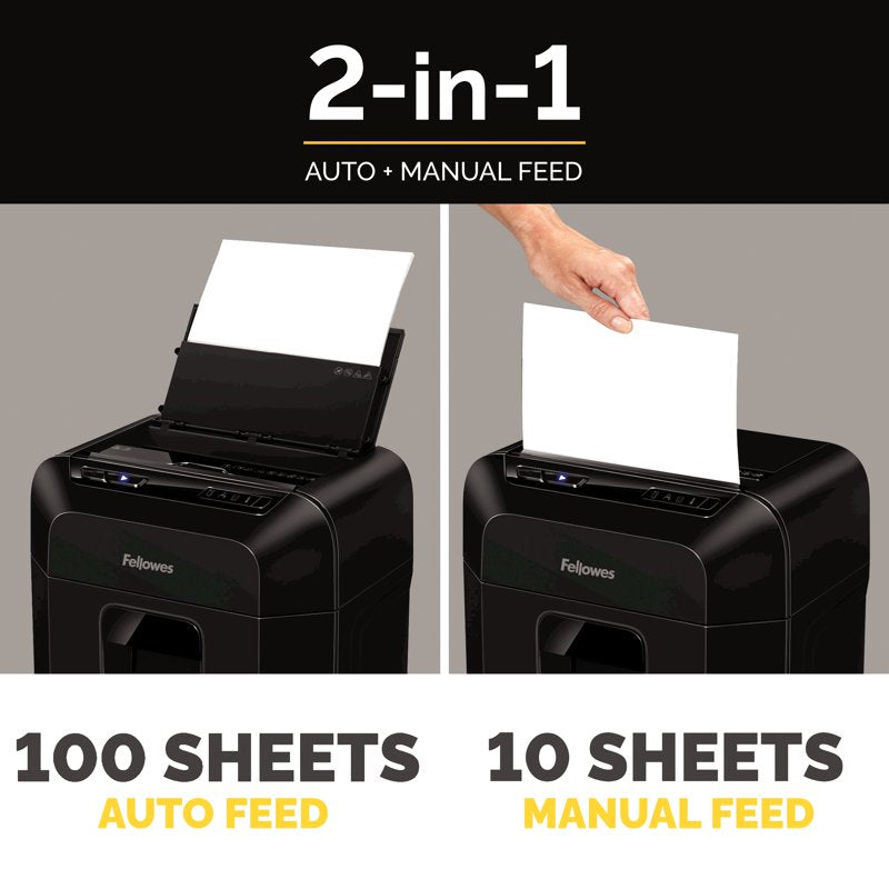 Auto Feed Micro-Cut Paper Shredder for Office Up to 100 Sheets