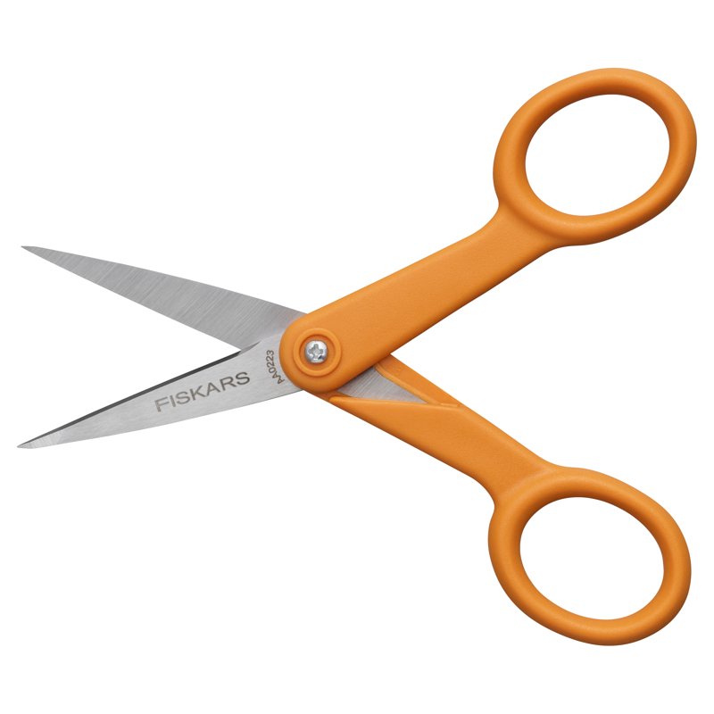 Micro-Tip Scissors 5 Inch Precision Cutting with Orange Handle - Pack Options