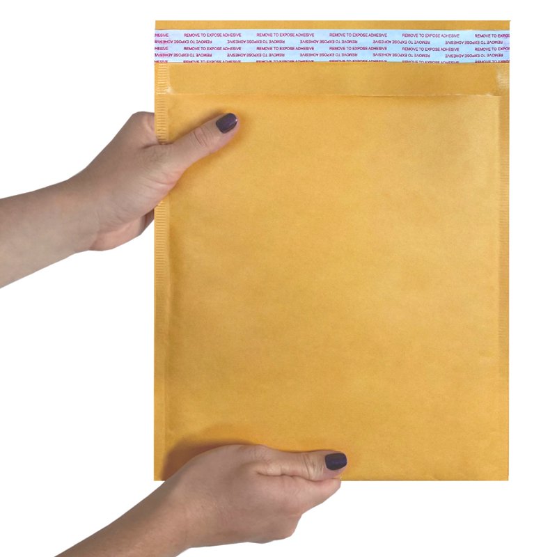 Kraft Bubble Mailers - Peel & Seal, 8.5 x 12 Inches, Pack of 50