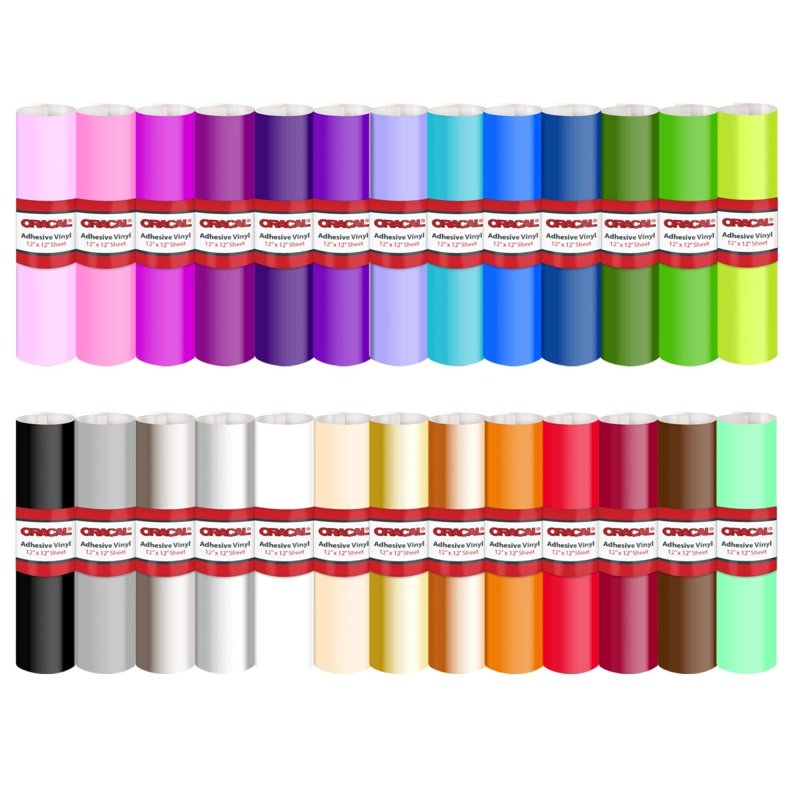 Vinyl & HTV Crafting Bundle for Cricut and Silhouette Machines - 24 Inch Siser Romeo
