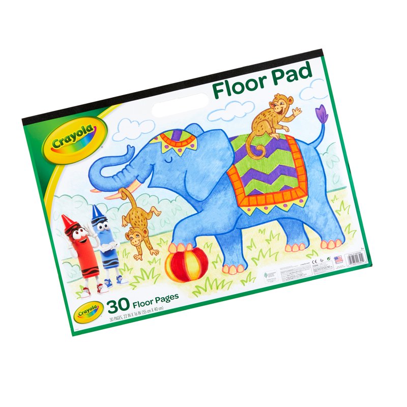Giant Coloring Floor Pad Pack of 3 - 30 Sheets 22x16 Inches for Kids Art