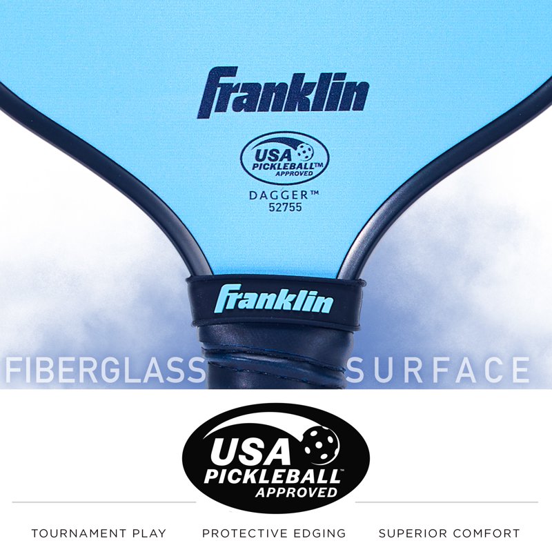 Pickleball Paddle Set for 2 — 2 Paddles + 4 Outdoor Balls, USAPA Ready