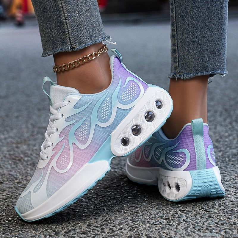 Lightweight Breathable Slip-On Sneakers for Women - Air Cushion Athletic Shoes