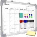16x12 Double-Sided Dry Erase Board with Monthly Calendar & Accessories