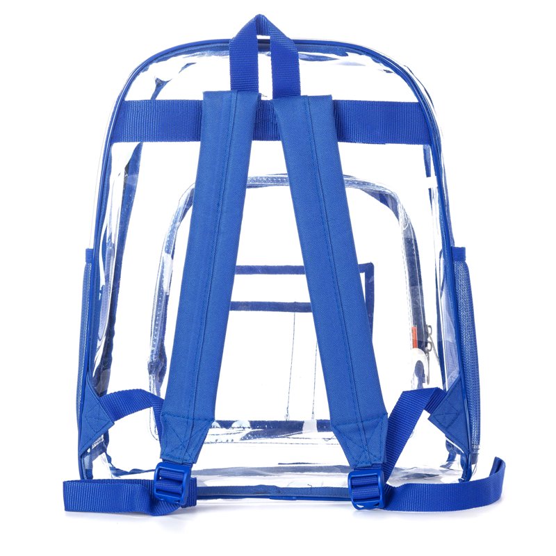 Clear PVC School Backpack 17 Inch Unisex Teen-Adult Durable Transparent Bag