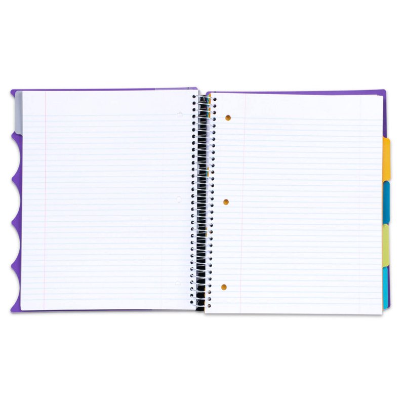 Premium Spiral Notebook 8.5x11 Inches - 5 Subject Durable Office Journal