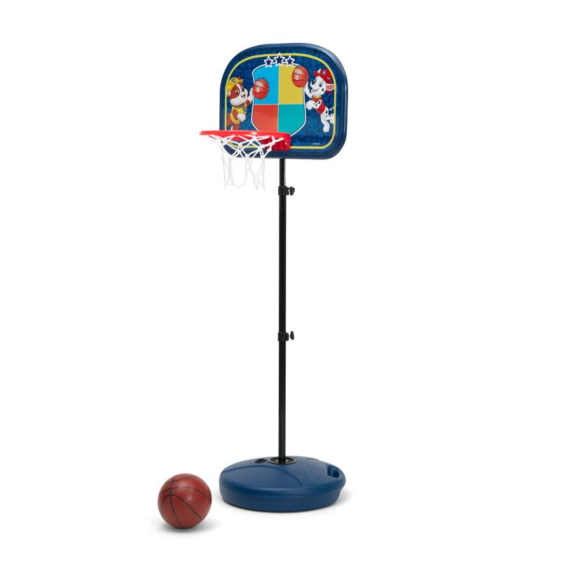 Kids Adjustable Indoor Outdoor Basketball Hoop Set with PAW Patrol Design