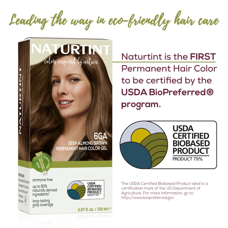 Naturtint Permanent Hair Color - Deep Almond Brown, 6 Pack, Natural & Vegan-Friendly