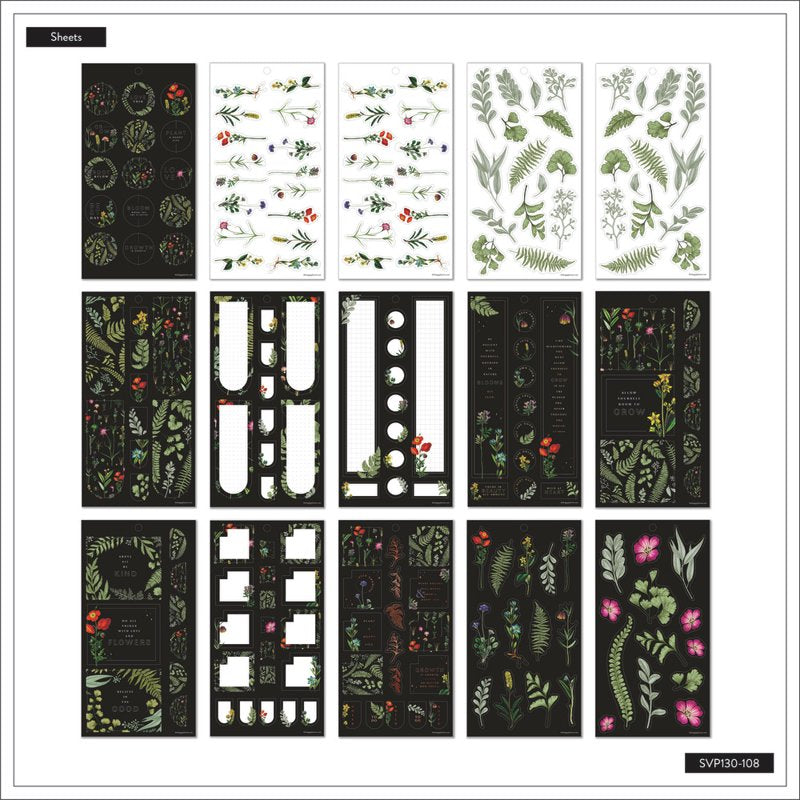 Planner & Appointment Book with 441 Stickers - 9 x 4.75 Inches Assorted Colors