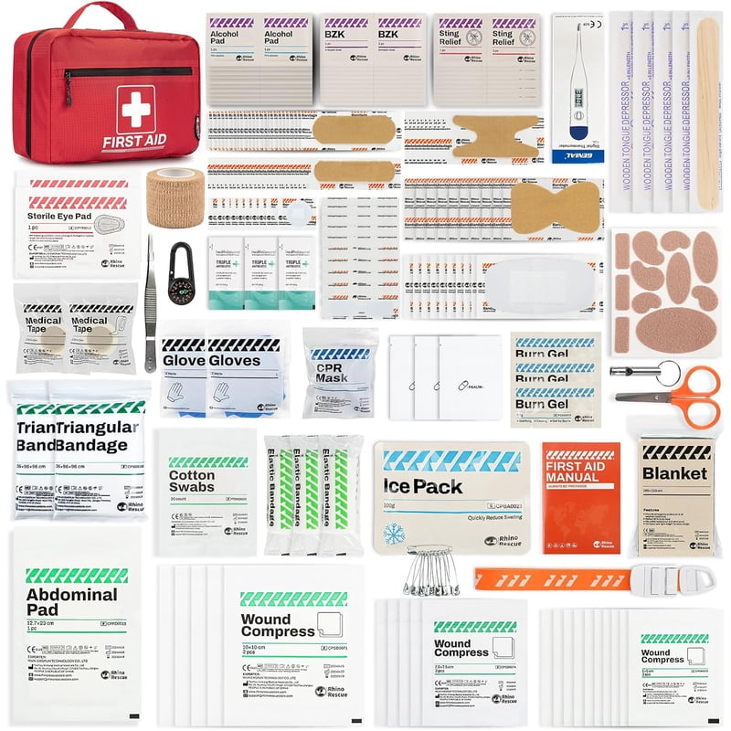 All-Purpose First Aid Kit 240 Pieces Portable Emergency Medical Supplies