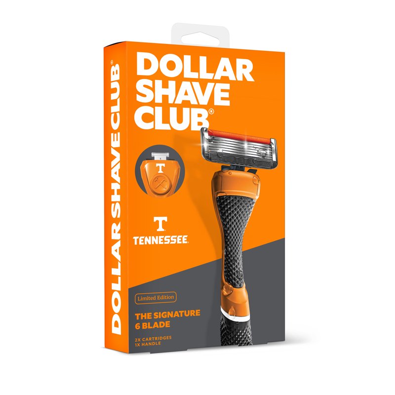 6-Blade Razor Starter Set with Reusable Handle - College & Sports Fan