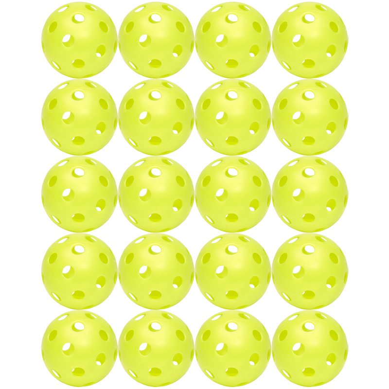 20 Softball Practice Softballs - Optic Yellow Regulation Size