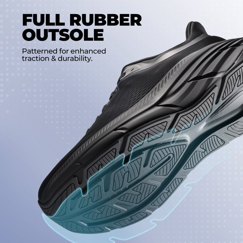Men's Slip-On Walking Shoes with Cushioning Non-Slip Outsole Athletic Sneakers