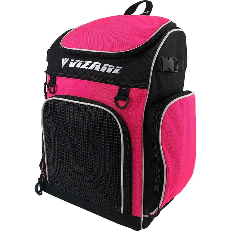 Soccer Backpack with Multiple Compartments for Kids and Adults - Neon Pink/White