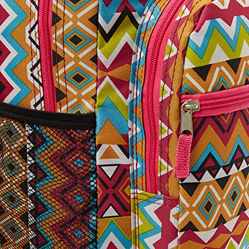 Unisex Rolling Backpack with Wheels and Multiple Pockets - 17 Inch