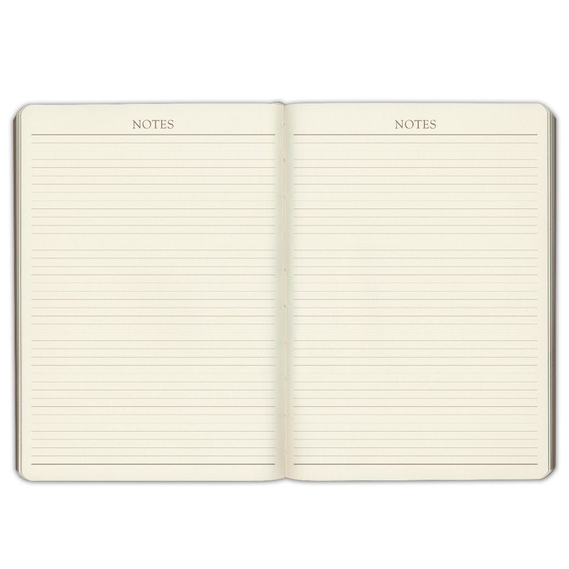Undated Leather Daily Planner 8x5.5 Inch - Multiple Colors