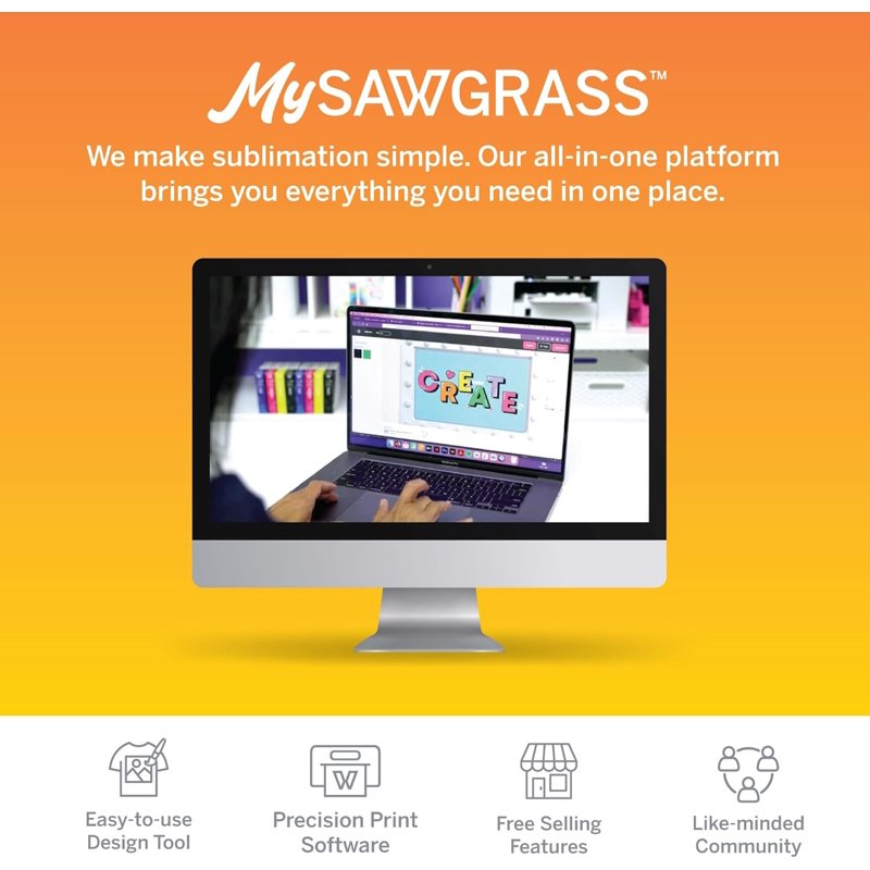 Sublimation Ink Set for Sawgrass SG500 & SG1000 - 4 Color 31mL Cartridges