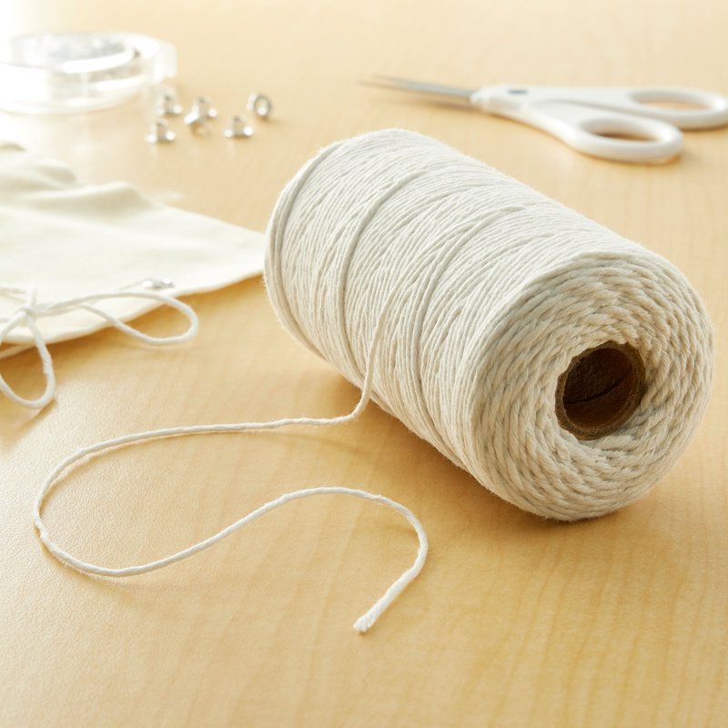 White Twine Spool Bulk 12-Pack for Crafts & Home Decor - 180 Yards