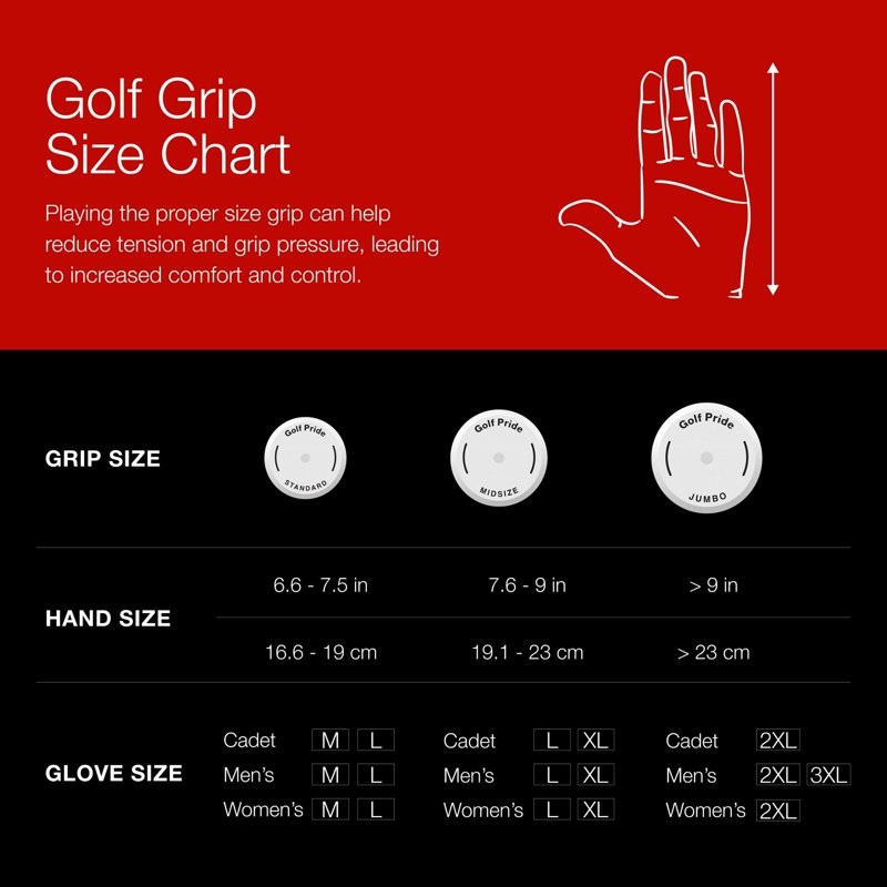 Golf Club Grip - Durable Anti-Slip Rubber Grip for Golf Clubs - Standard