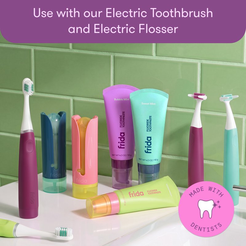 Kids Fluoride Toothpaste with Cavity Protection & Bubble Mint - 4 oz