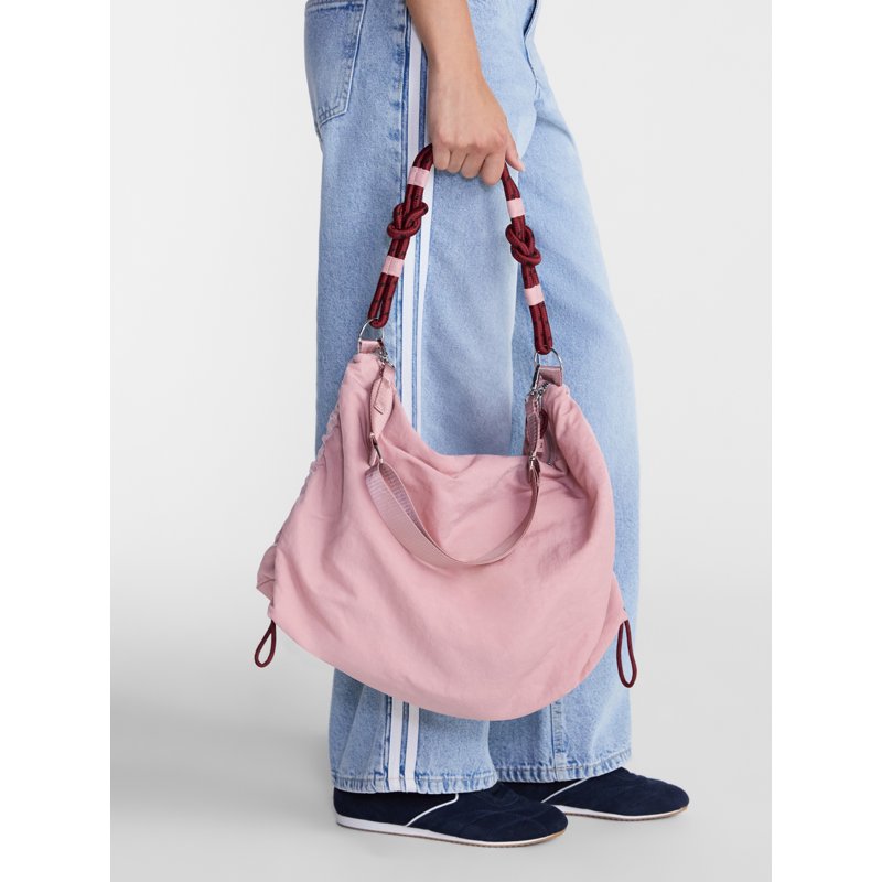 Large Nylon Tote Bag with Paracord Strap for Women - Spacious & Stylish