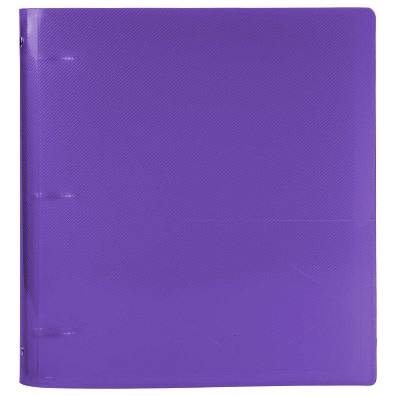 Purple Plastic Binder with 3 Metal Rings - 1.5 Inch Capacity