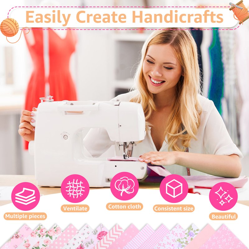 Cotton Patchwork Charm Pack for Quilting and Sewing - 126 Pieces