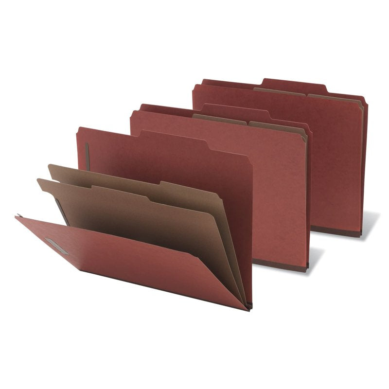 Letter Size File Folders with Dividers - 2 1/2-Inch Expansion, Pack of 5