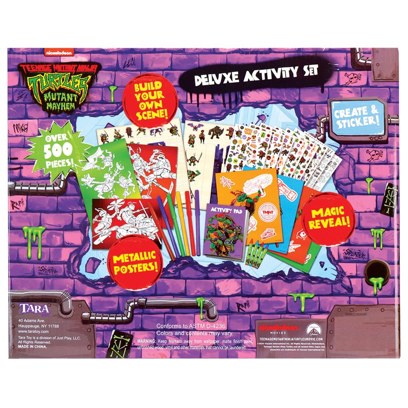 Teenage Mutant Ninja Turtles Craft Kit with Scene Building & Metal Posters