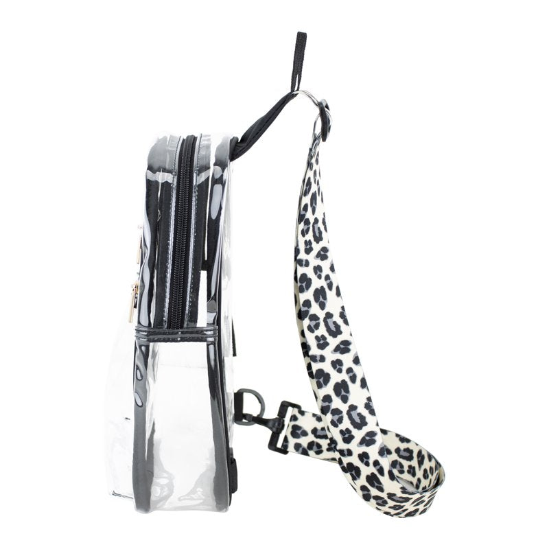 Clear Fashion Sling Backpack with Adjustable Strap for Concerts & Events