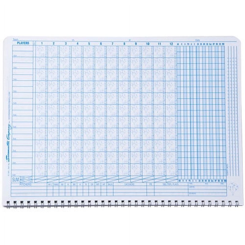 Baseball Scorebook 25 Game Organizer with Wire Binding - Softball & Baseball