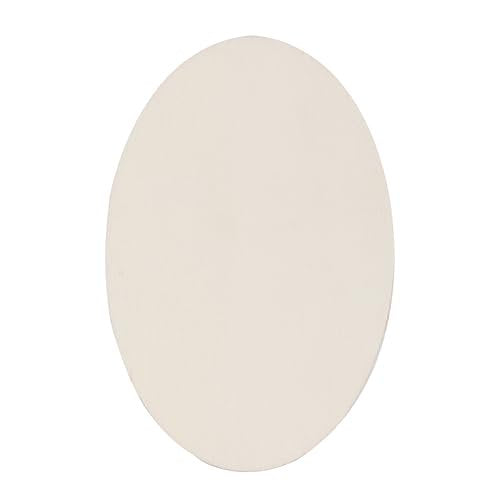 6.5-Inch Unfinished Wood Oval Plaque - DIY Craft Project Pack of 36
