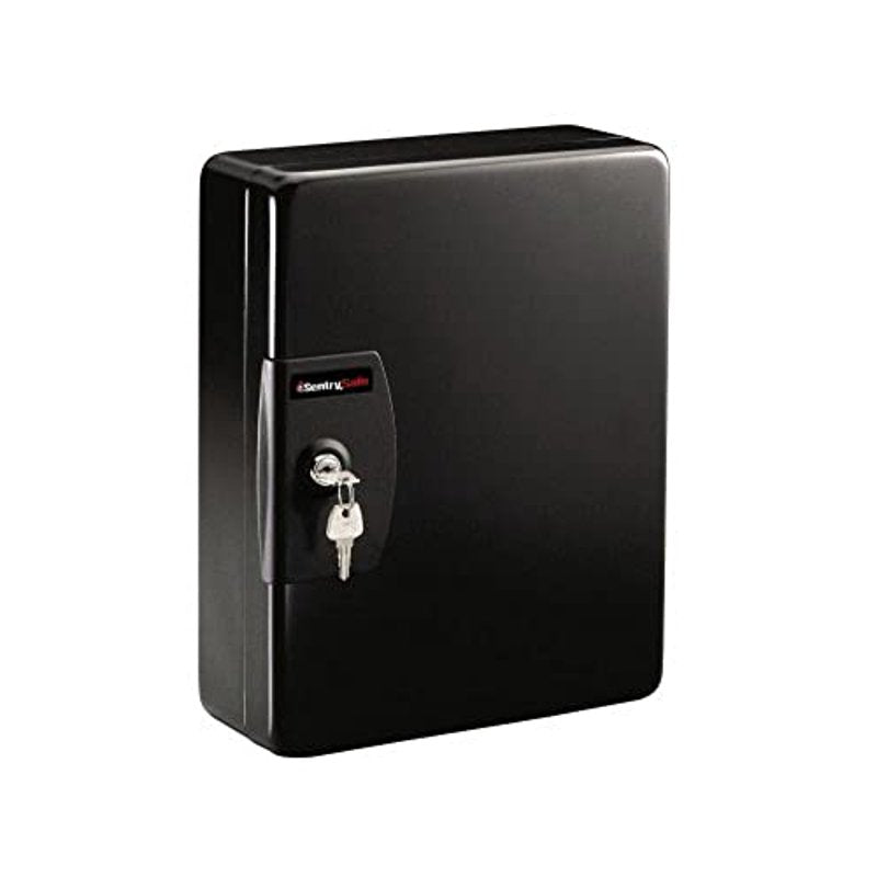 Wall Mount Key Box with Tags and Secure Lock - 11.8 x 9.4 x 3.9 Inches