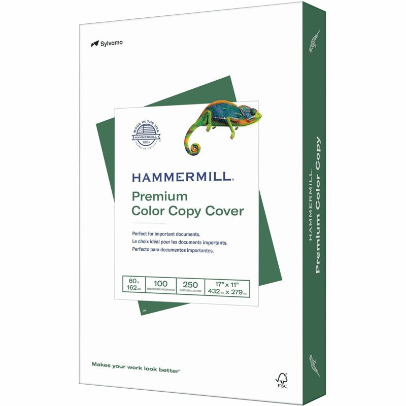 Premium Color Copy Cover Stock 17 x 11 Inches 60 lb Bright White Pack of 250