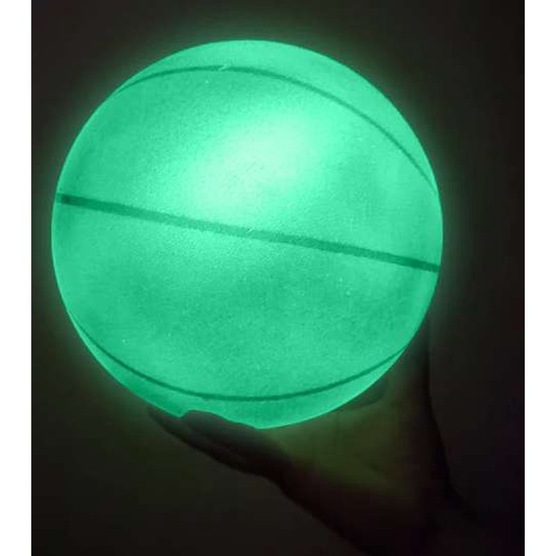 Glow-in-the-Dark Foam Basketball No. 7 - Regulation Size Indoor Outdoor Play