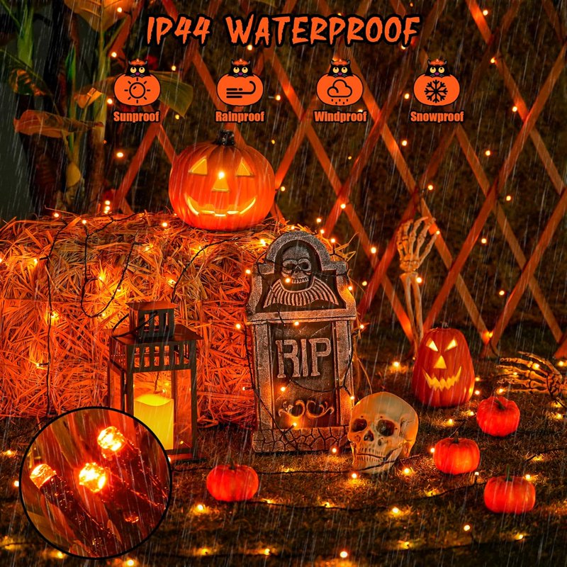 Solar Halloween String Lights 400 LED 151FT Outdoor Waterproof 8 Modes