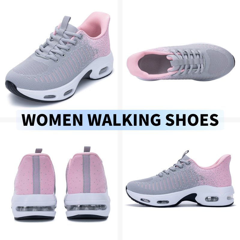 Women's Slip-On Athletic Sneakers - Comfortable Easy Wear Tennis Shoes