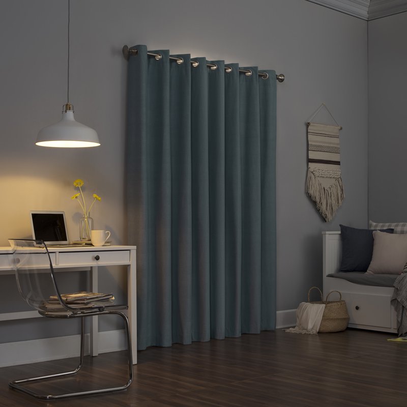 Blackout Thermal Insulated Grommet Curtain Panel - Light Blocking & Energy Saving