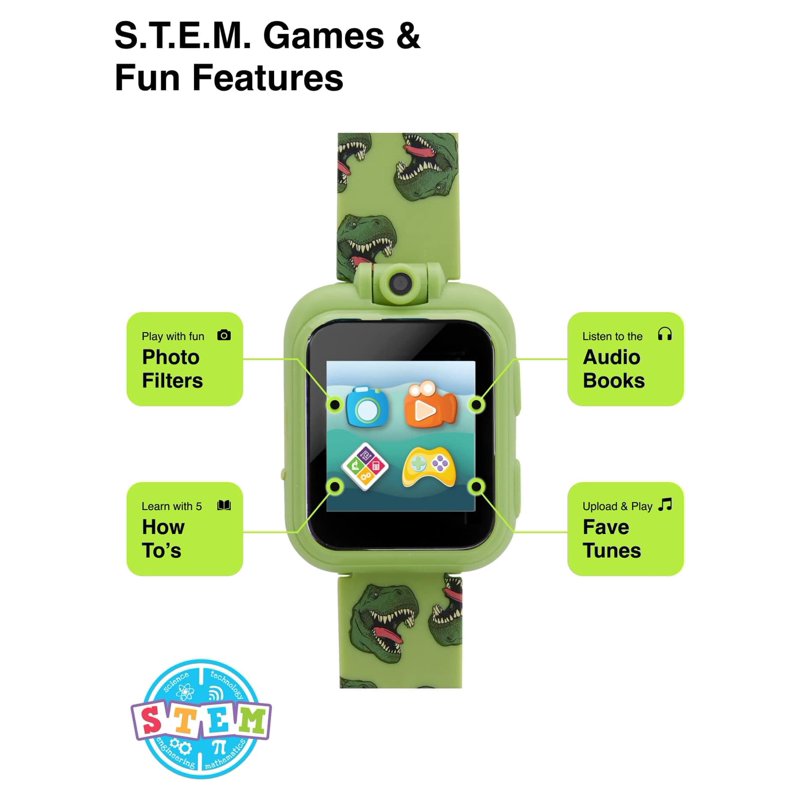 Kids Smartwatch with Educational Games and Earbuds - Safe, No GPS