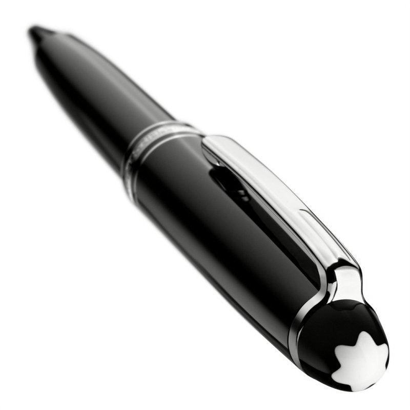 Luxury Ballpoint Pen with Platinum Finish and Resin Barrel - Classic Design