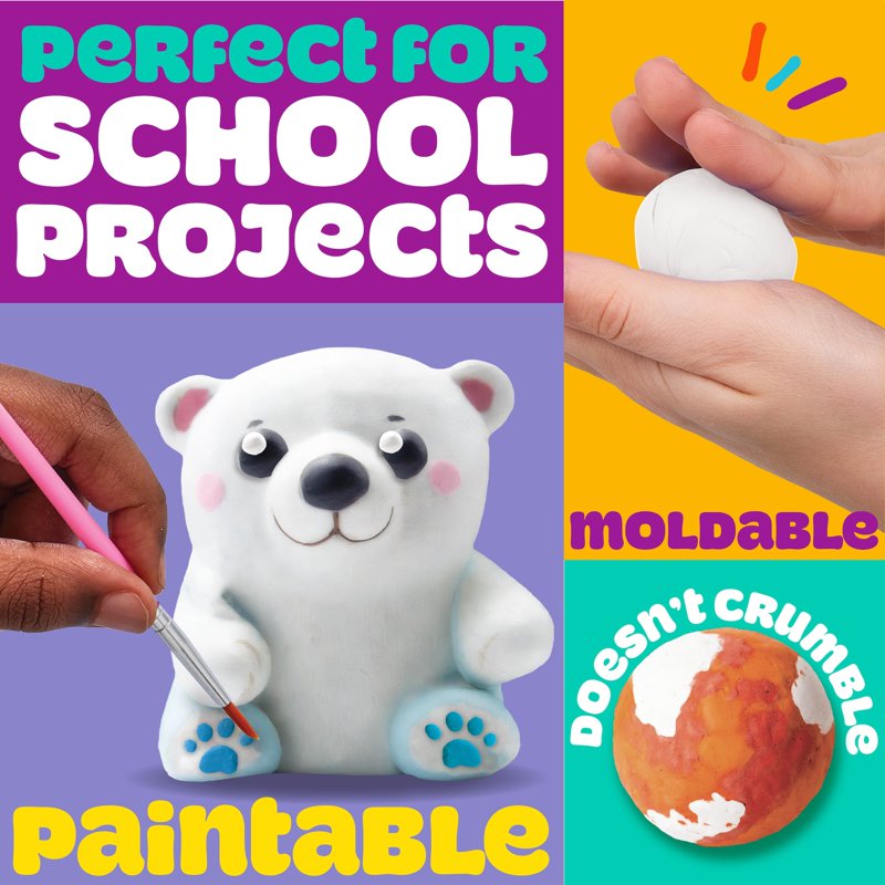 Play-Doh Air Dry Clay Set with Scented & Unscented Colors, 13-piece Creativity Kit