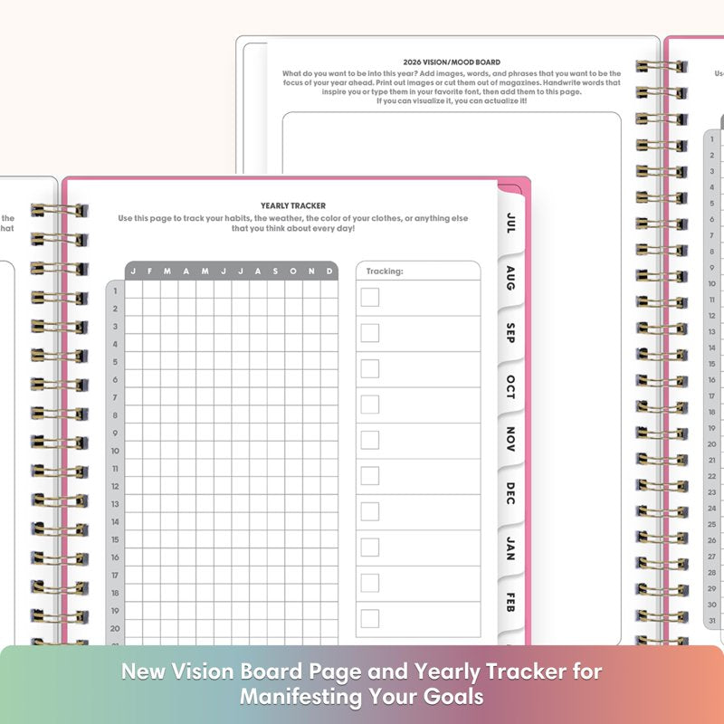 Academic Year Planner 2026-2027 | 5x8 Inch Weekly & Monthly Organizer with Interchangeable Cover